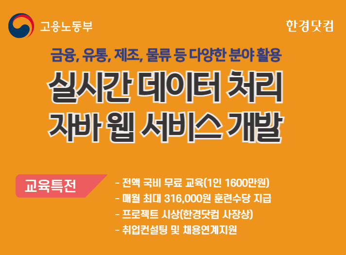 실시간 데이터 처리 자바 웹 서비스 개발 과정